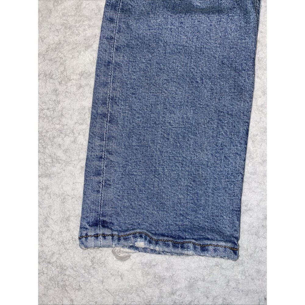 Agolde Riley Jeans Women's 27 Straight Leg High Rise Waist Button Fly Distressed - Picture 2 of 13